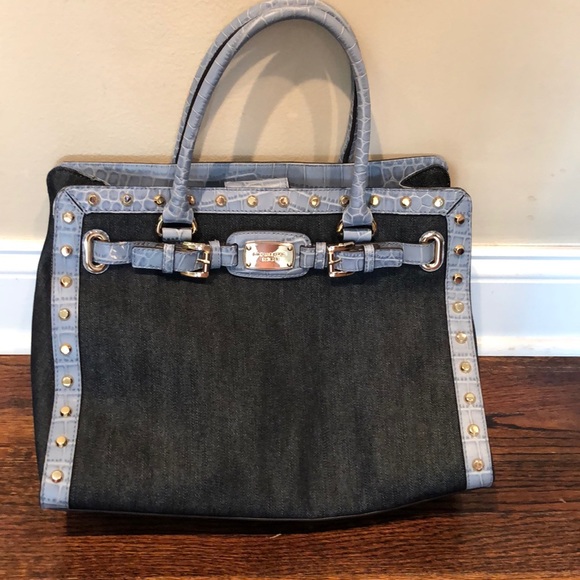 Micheal Kors Denim Studded Bag